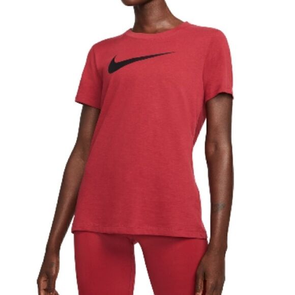 Nike Dry Legend Wome's Training T-shirt Scoop Neckline pomegranate XL New tee - Picture 2 of 7